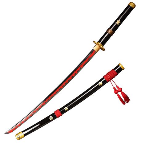 Buy Valley Cosplay Anime Roronoa Zoro Katana Samurai Real Carbon Steel