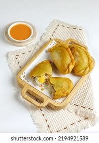 Pastel Goreng Pastry Popular Indonesia Fried Stock Photo