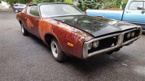 1972 Charger Project Car Or Parts Hide Away Headlights Clear Title Mopar Parts Classic Dodge