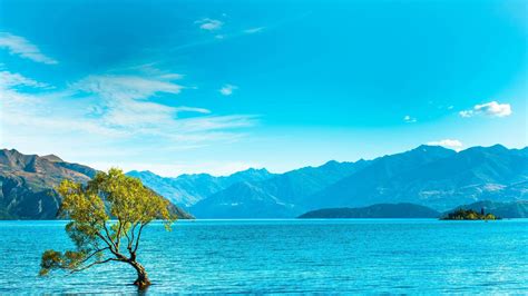 Superb blue lake HD desktop wallpaper : Widescreen : High Definition ...