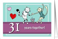 31st Wedding Anniversary Cards from Greeting Card Universe