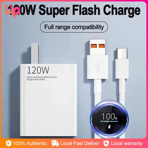 Type C Fast Charger For Huawei 120W 6A Super Fast Type C Charger Fast ...