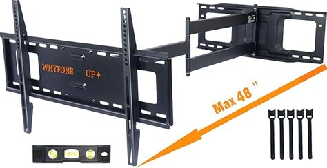 WHYFONE Extra Long Reach TV Wall Bracket Full Motion TV Wall Mount