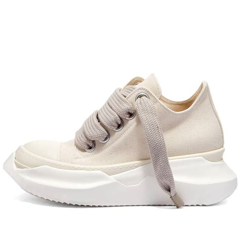 Rick Owens Drkshdw Abstract Low Sneakers Natural Milk End