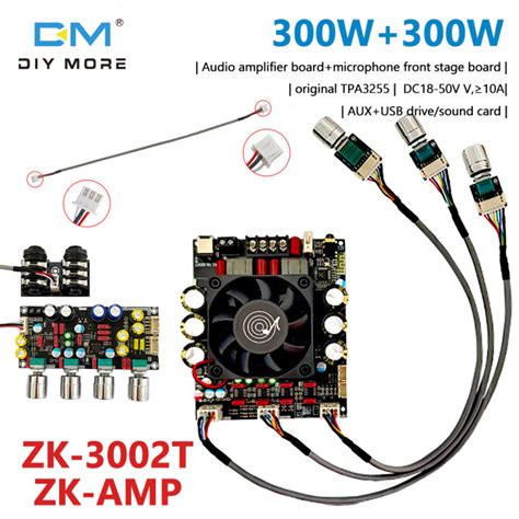 Diymore Zk T Bluetooth Digital Power Amplifier Board W W With