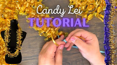 How To Make 3 Easy Candy Leis For Graduation Youtube