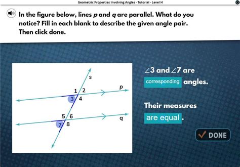 In The Figure Below Lines P And Q Are Parallel What Do You Notice