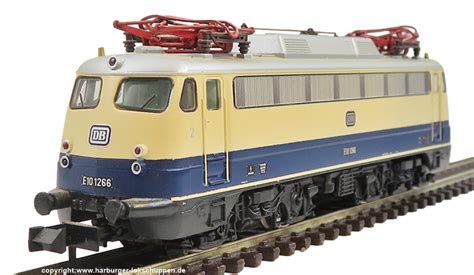 N Hobbytrain Rheingold E Lok BR E10 1266 Blau Beige Löt DSS