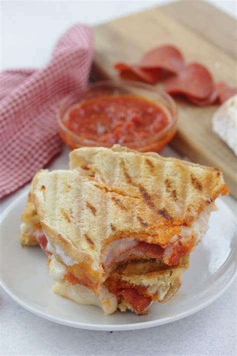 Pepperoni Pizza Panini Eat Drink Love