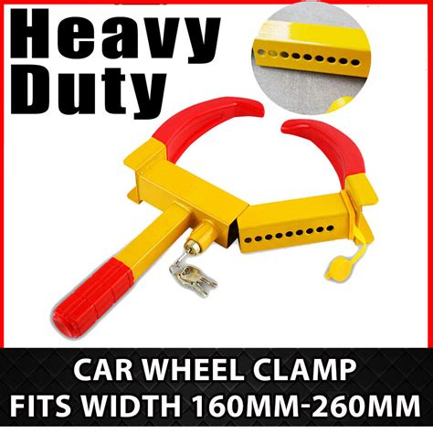 Heavy Duty Car Wheel Clamp Anti Theft Lock Caravan Trailer Security