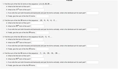 Solved Infinite Geometric Sums Find The Requested Sums Use