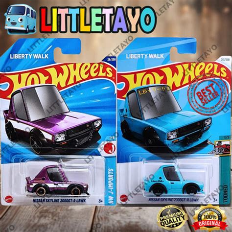 Promo Hot Wheels Nissan Skyline Gt R Lbwk Tooned Japan Car Liberty Walk Ungu Kota
