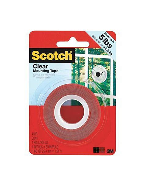 3M Scotch Clear Double Sided Mounting Tape 1″x1.66yd – Al Jaffal Centre