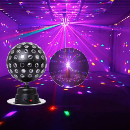 Led Light Disco Ball Laser Multi Colored Rotating Light Music