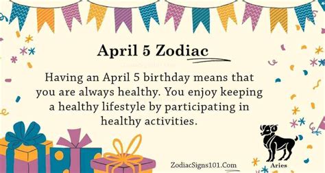 April 5 Zodiac Is Aries, Birthdays And Horoscope - ZodiacSigns101