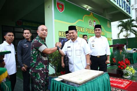 Pj Wali Kota Iqbal Letakkan Batu Pertama Renovasi Denpom Xiv Makassar