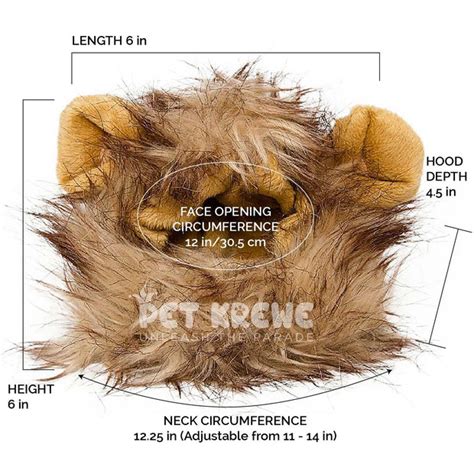 Dog Lion Mane Costume for Small Dogs. – Pet Krewe