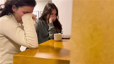 Lesbians Touch Themselves In Public And Then Fuck In A Public Bathroom While Other People Need