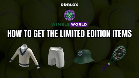 How To Get The Limited Edition Items In Roblox WimbleWorld