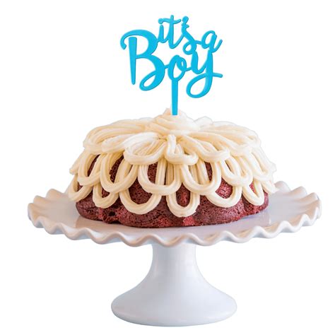 Red Velvet Its A Boy Bundt Cake