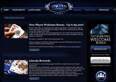 Lincoln Online Casino - Casino Accepting US Players