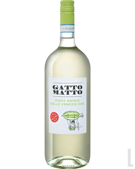 Вино белое сухое Gatto Matto Pinot Grigio Delle Venezie DOC Villa Degli