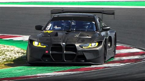 All Carbon BMW M4 GT3 Testing At Misano World Circuit Pit Exit