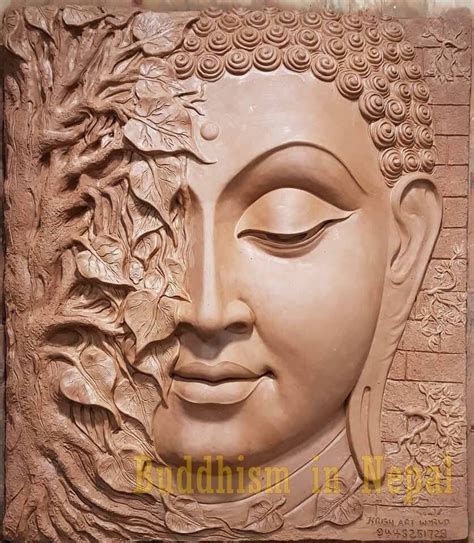 Clay Wall Art Mural Wall Art Wooden Wall Art Murals Buddha Art