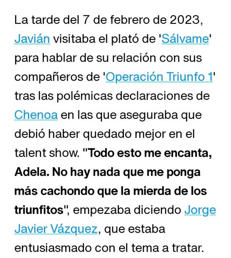 Seram On Twitter Jorge Javier V Zquez Disfruta De La Mierda De