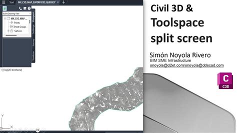 Civil 3d Toolspace Divides The Screen And Disables The Interface Youtube