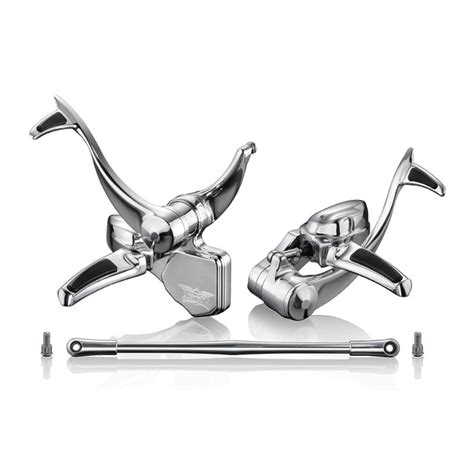 Rebuffini 1 Inch Extended Comet Forward Controls In Chrome Finish For