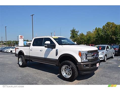 White Platinum Ford F Super Duty King Ranch Crew Cab X