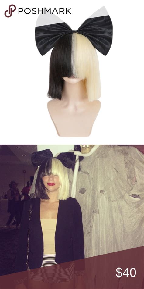 Sia Style Wig And Bow Wigs Style Bow Clips