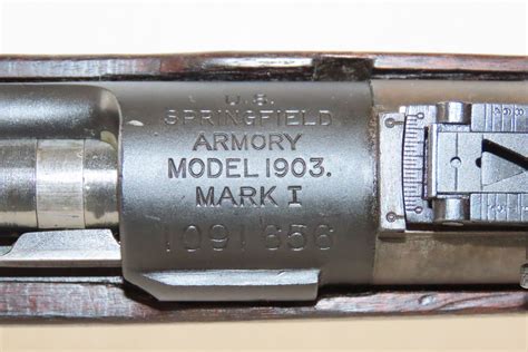 U S SPRINGFIELD Armory Model 1903 MARK I Bolt Action C R MILITARY