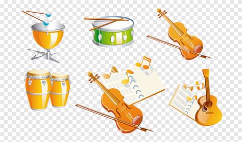 Variedade De Desenhos Animados De Instrumentos Musicais Desenho