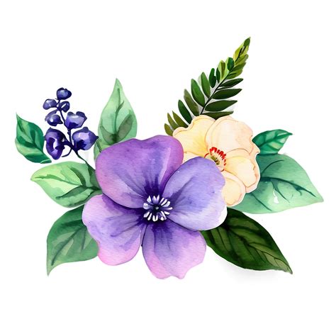 Watercolor Flowers Png Images 200