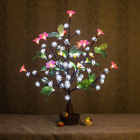 Tree Light Lamp , Lighting Tree Flower Lamp Christmas Tree Cherry ...