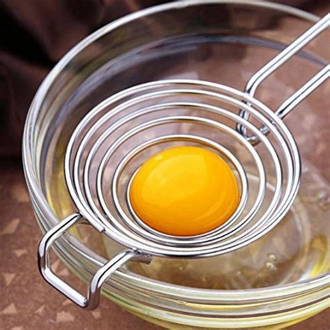 Silver Egg Separator Yolk White Separator Tool Food Grade