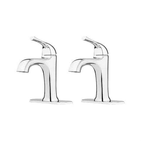 Pfister Ladera 4 In Centerset Single Handle Bathroom Faucet In Polished Chrome 2 Pack Lf 042