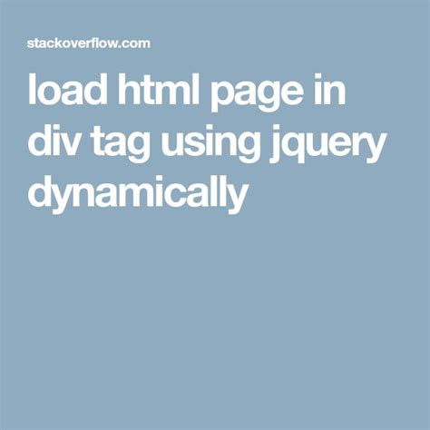 The Text Load Page In Div Tag Using Jquery Dynamically Is Shown