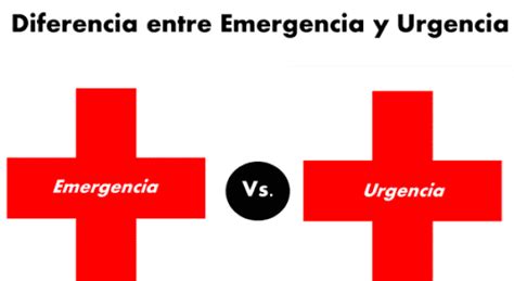 Diferencia Entre Emergencia Y Urgencia