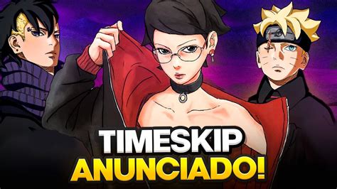 VAZOU NOVO VISUAL DA SARADA EM BORUTO Timeskip YouTube