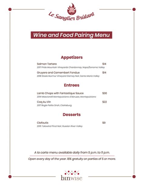 Food And Wine Pairing Menu Rules For Wine Food Pairing Wine Pairing