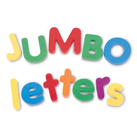 Jumbo Magnetic Letters - Uppercase and Lowercase