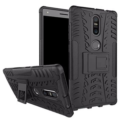 Tarkan Lenovo Phab Plus Case Hard Armor Hybrid Rubber Bumper Kick