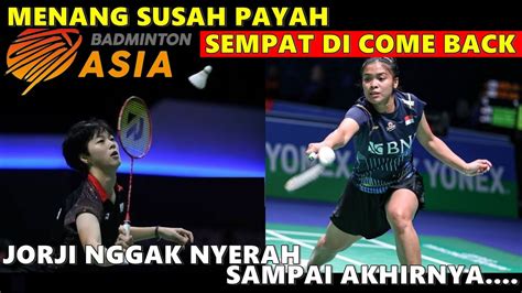 🔴babak Pertama Badminton Asia Championships 2023 Gregoria Mariska