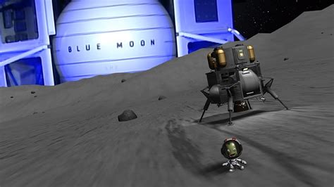 Blue Moon Blue Origins Lander Tested In Ksp Youtube