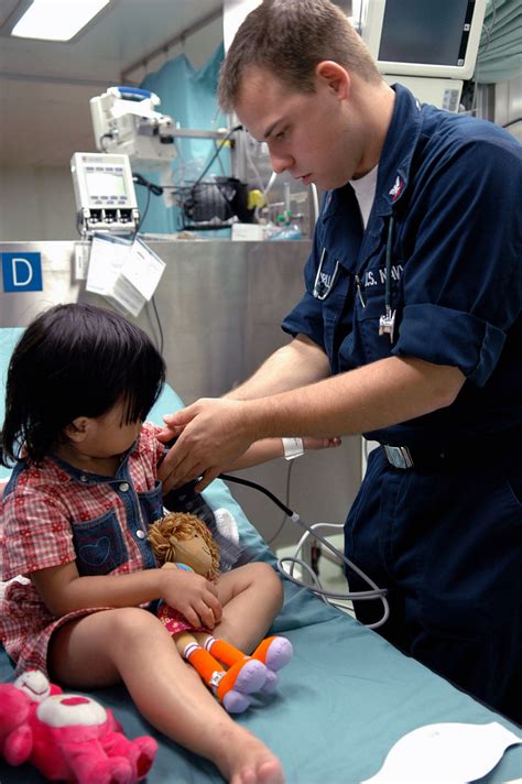 Onboard The US Navy USN Military Sealift Command MSC Hospital Ship