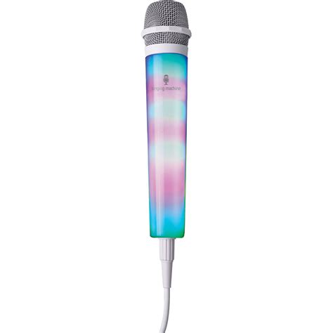 Singing Machine Unidirectional LED Light-Up Wired Microphone - Singing Machine