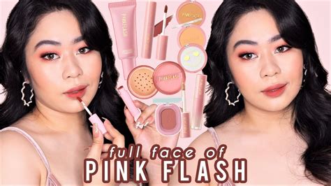 Full Face Of Pink Flash Makeup Affordable Shopee Makeup Products Kristine Bolivar